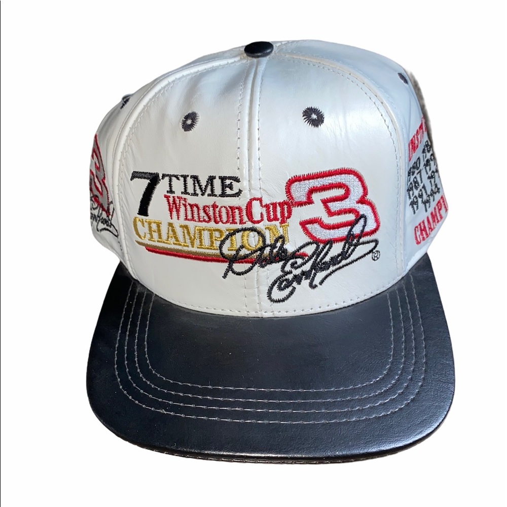 #3 Dale Earnhardt Leather Hat Nascar Winston Cup